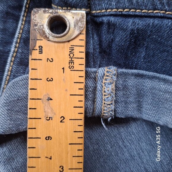 Mossimo Supply Co. Womens Denim Cuffed Shorts Medium Wash Blue 14/32 Mid-Rise Si - Picture 5 of 11